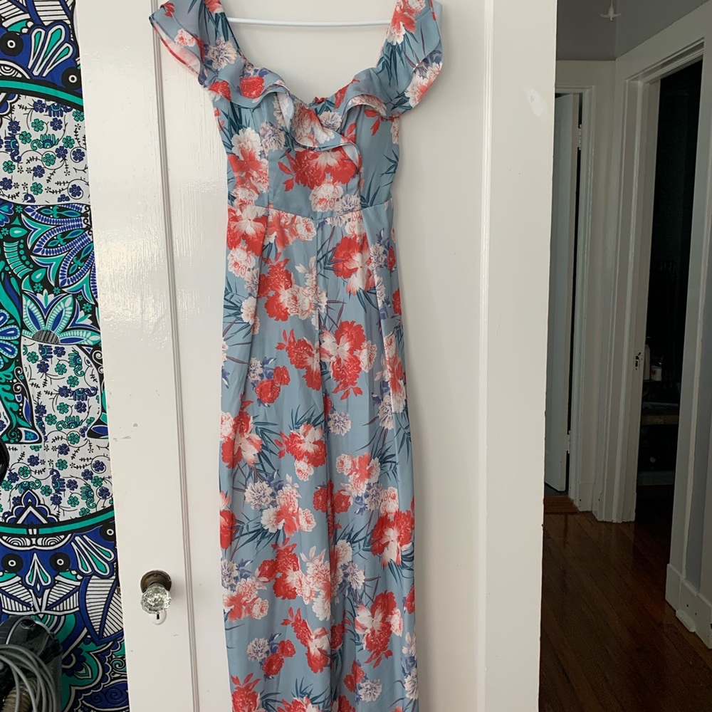 Cold shoulder jumpsuit